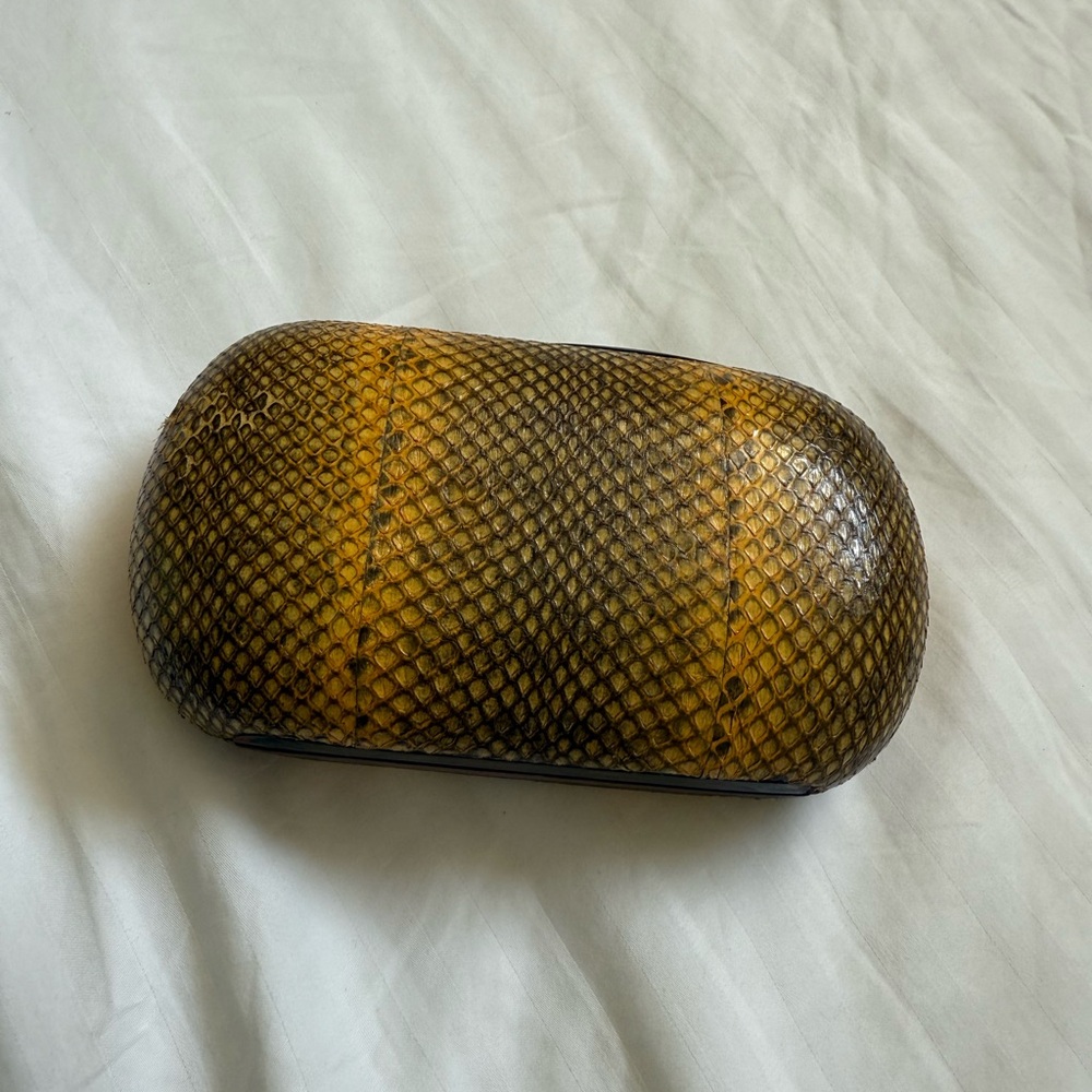 Snake Print Clutch